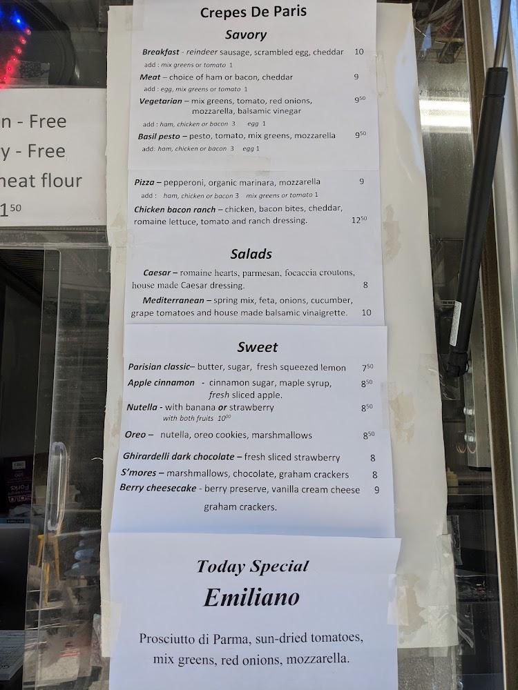 Crepes de Paris AK Menu image 2